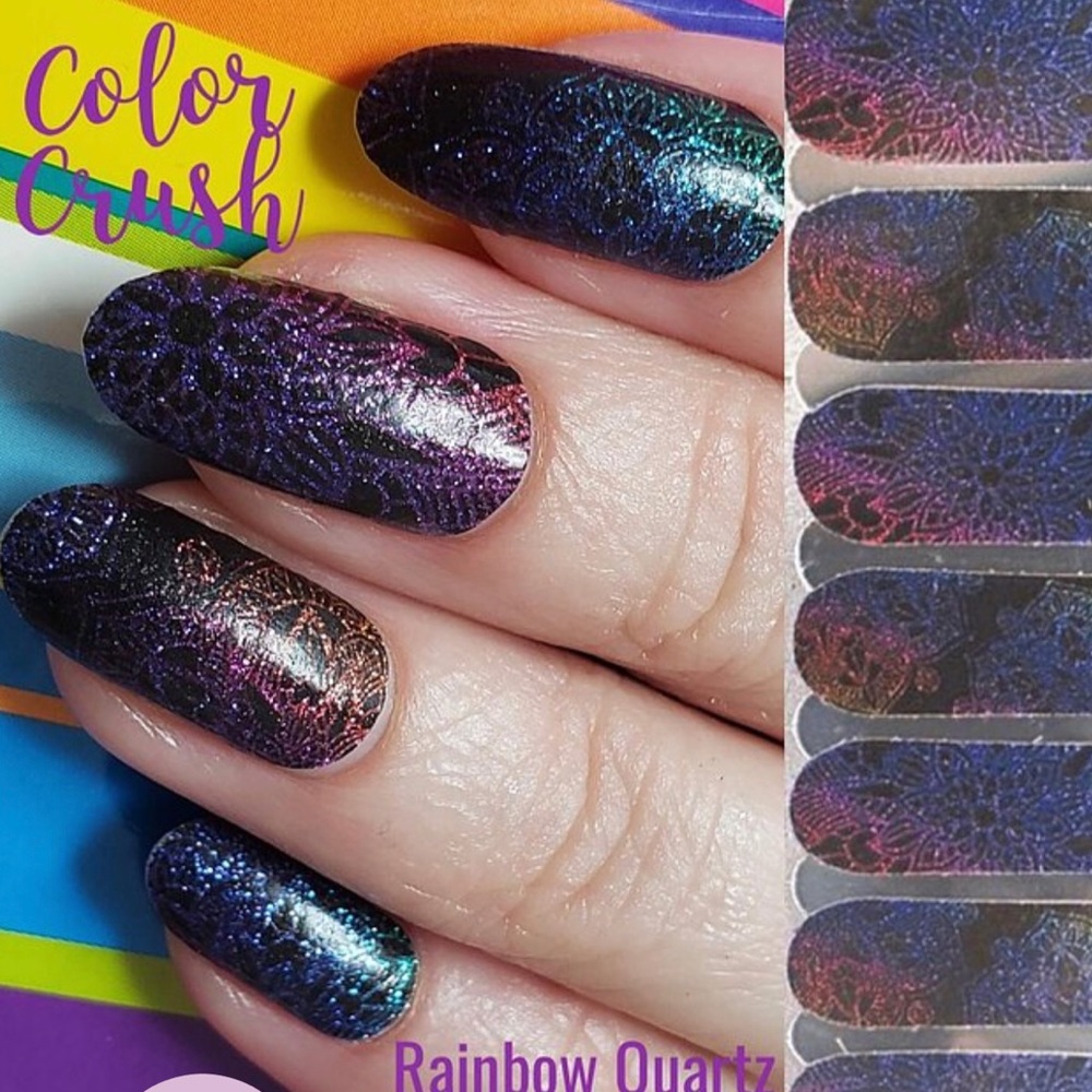 Color Crush Rainbow Quartz Nail Polish strips